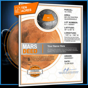 planet mars deed cosmic register 10 acre of land pdf download email