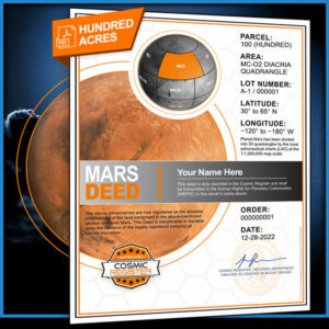 planet mars deed cosmic register 100 acre of land pdf download email